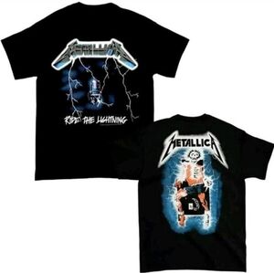 METALLICA Ride The Lightning Double Sided mens T-Shirt 2XL